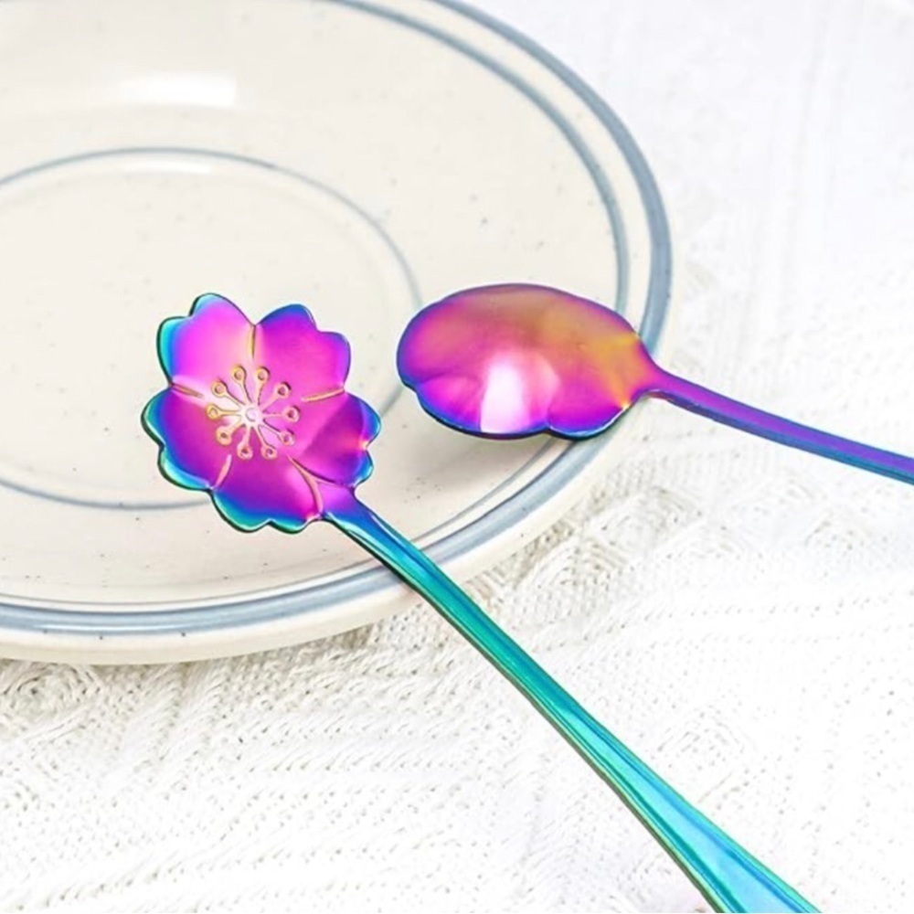 Set/2 Floral Spoons, Multicolor (SUNFLOWER + BALLOON) - Picture 8 of 12